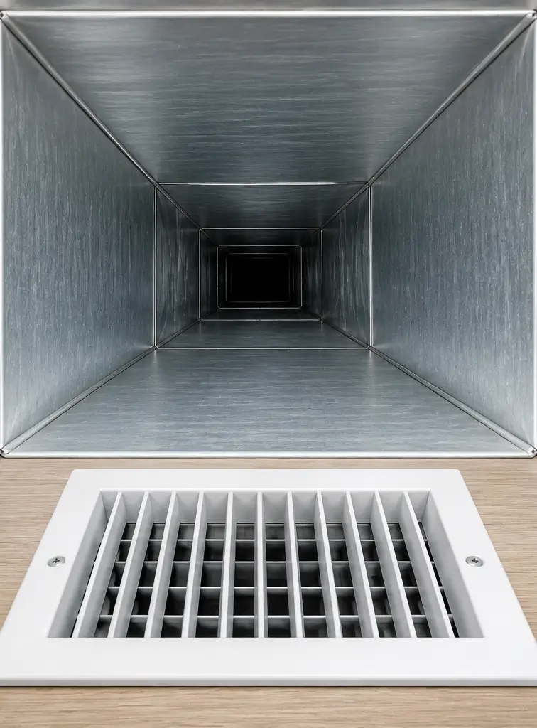 Fresh clean residential vent after professional vent removal service in Dallas Texas