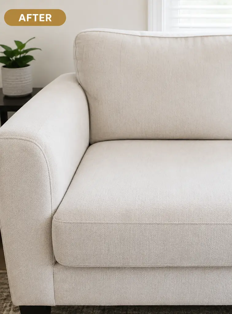 Fresh clean residential carpet after professional stain removal service in Dallas Texas
